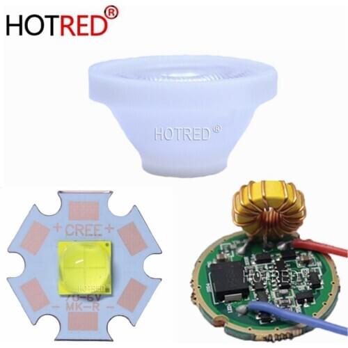 CREE XHP70.2 6V LED XHP70BCool Neutral Warm White LED Emitter Didoes+4.5A 26mm 1 Mode or 5 Modes Driver + 29MM Led Lens