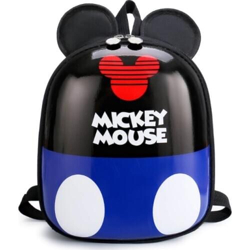 Disney new eggshell kindergarten schoolbag children baby bag boys girls Mickey Minnie backpack