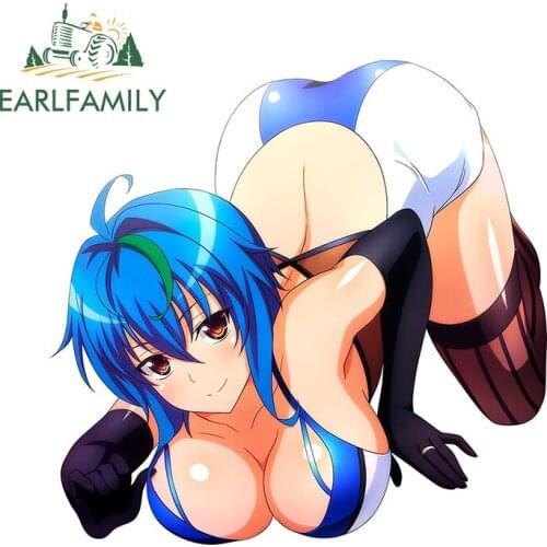 EARLFAMILY 13cm x 10.3cm for High School DxD Auto Decal Fashion Occlusion Scratch Waterproof Vehicle Trunk Window Car Stickers