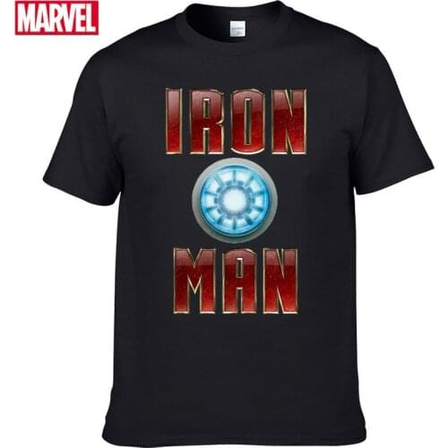 Marvel The Avengers Iron Man Short sleeve tee Mens T-shirts with short sleeves 2021 Summer graphic t shirts #26