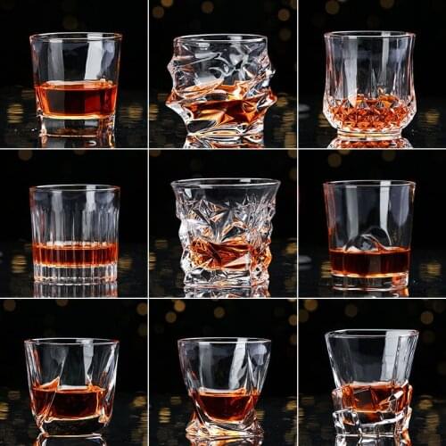 Crystal Wine Whisky Glasses Champagne Glass Cup Old Fashion Cocktail Drinking Glasses Beer Shot Glass Bar Hotel Home Drinkware