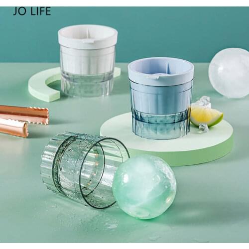 JO LIFE Silicone Sphere Ice Cube Mold DIY Ice Ball Maker Bar Party Cocktail Whiskey Ice Cube Tray Kitchen Tools