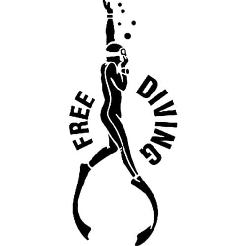 Dawasaru Creative Diving Car Sticker Waterproof Decal Laptop Truck Suitcase Motorcycle Auto Accessories Decoration PVC,16cm*7cm