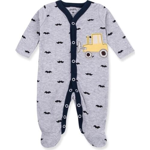 Summer baby short-sleeved T-shirt triangle romper cotton shorts mixed color three-piece boy and girl suit