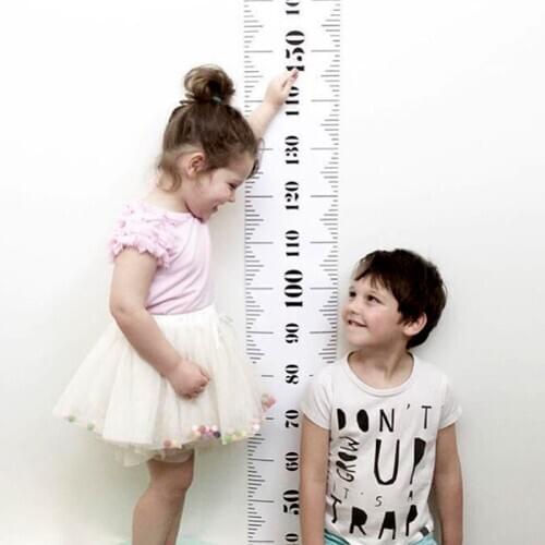 Handmade DIY Cute Baby Kids Height Ruler Growth Size Chart Height Measure Ruler for Home Classroom Decoration Art Ornament Decor