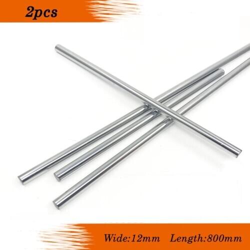 2pcs 12mm 12x800mm linear shaft 3d printer 12mm x 800mm Cylinder Liner Rail Linear Shaft axis cnc parts