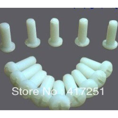 Lot50 Metric Thread M3 M4 M5 M6 M8 M8x50mm 15-60mm Length Full Nylon Philips Pozi Raised Pan Round Head Screw