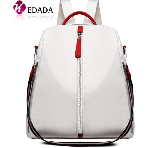 Fashion PU Women Backpacks Soft Leather Backpack Fashion Anti-theft Shoulder School Bag For Girl Travels Quality bag