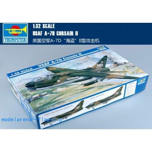 Trumpeter 1/32 02245 1/32 USAF A-7D CORSAIR II model kit Plastic Model Building Kit