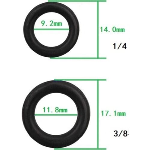 Tool Washers 1/4" 3/8" M22 40pcs Set O-ring High Pressure Quick Connect Outdoor Power Equipment Washers Cleaner 3/8 Seal Ring