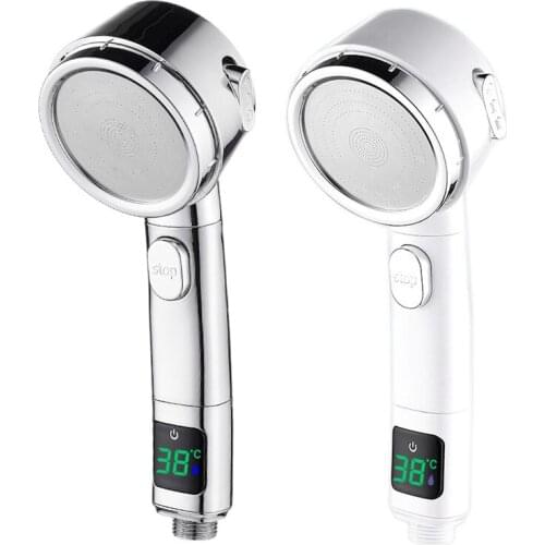 Digital Adjustable Shower Head Spraying Head Handheld Pressurized Shower Spraying Head Bathroom Accessories