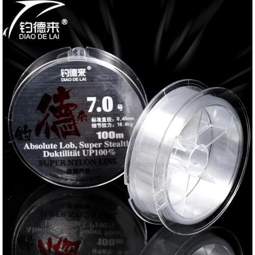 Nylon Fishing Line 100m Germany Imported Raw Material Strong Nylon-Fishing-Thread for Carp Fishing 7.9-18.4 KG