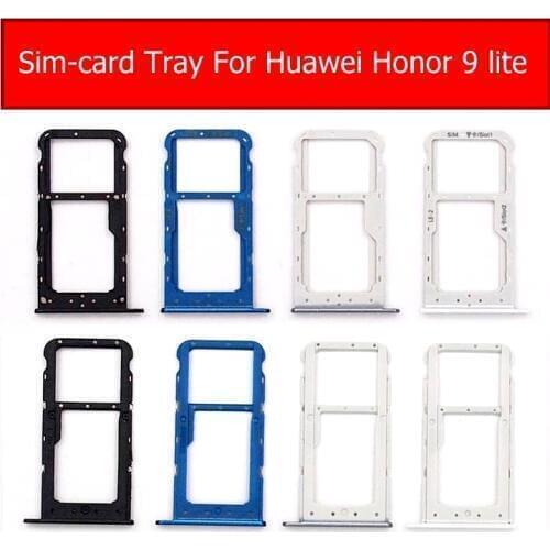 Genuine SD & SIM Card Tray Holder For Huawei Honor 9 Lite Youth LLD-AL00 AL10 L31 TL10 Memory & Sim Card Socket Adapter repair