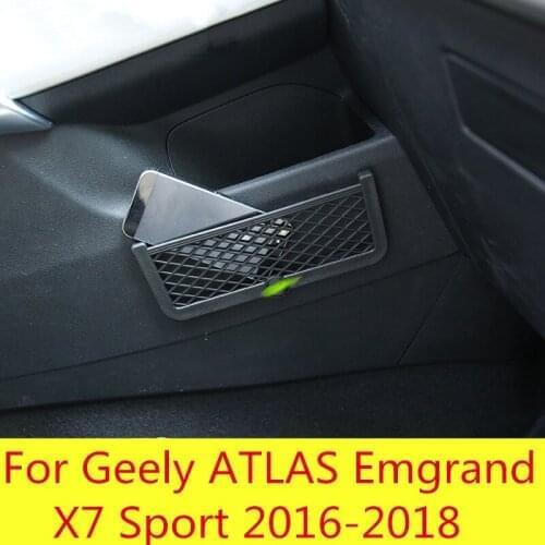 Storage net trunk car card multi-function debris storage storage compartment For Geely ATLAS Emgrand X7 Sport 2016-2018