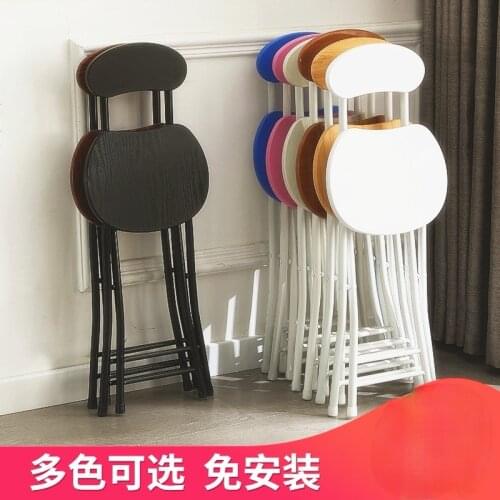 Folding Chair Home Dining Chair Simple Chair Leisure Armchair Dormitory Stool Balcony Arm Chair Portable Adult round Stool