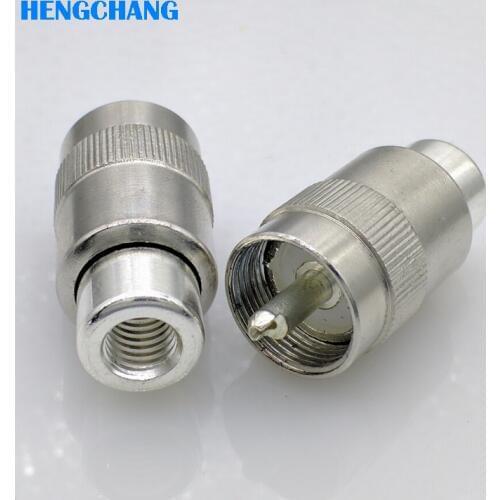 SL16 UHF connector RF coaxial connector M type connector for 50-5 RG5 RG6 LMR300 RG304 cable 10pcs/lot
