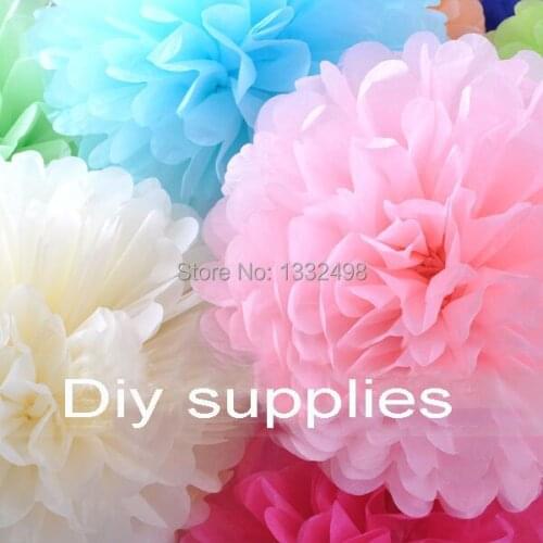 Mix Colors 50pcs 10"(25CM)Tissue Paper Pom Poms for weddings party Home photoshoots bedrooms,gazeboos fashion shows Decoration