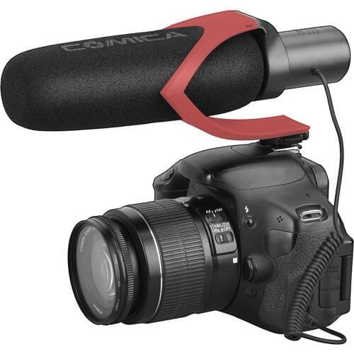 Comica Cvm-V30 Pro Super-Cardioid Directional Condenser Video Microphone with 3.5Mm Interface Professional Shock Mount Univers