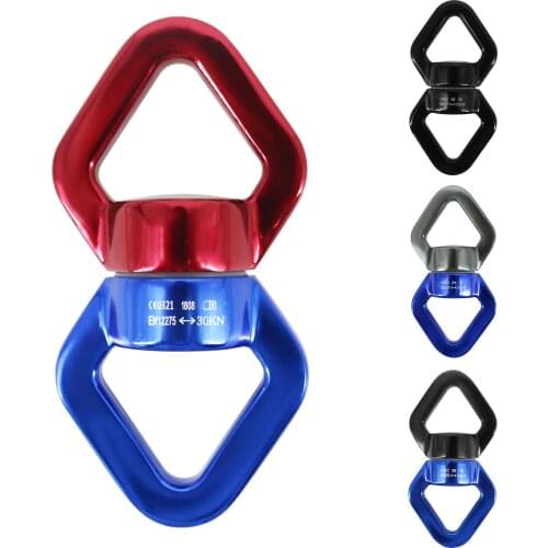 30KN Universal 8-Shaped Rope Swivel 360 Degree Rotary Connector Rotational Hammock Swing Spinner Rope Swivel Connector