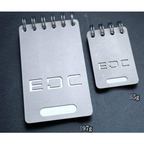 All-weather outdoor waterproof notepad Titanium alloy portable writing notebook