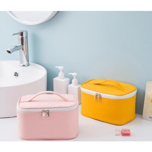 Womens Cosmetic bag Makeup Bag Waterproof Portable Large Capacity Lightweight Jewelry Digital Toiletry Pouch for Vacation