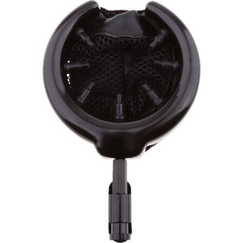 1'' Black Handlebar Cup Holder Metal Drink with Mesh Basket For Harley Dyna