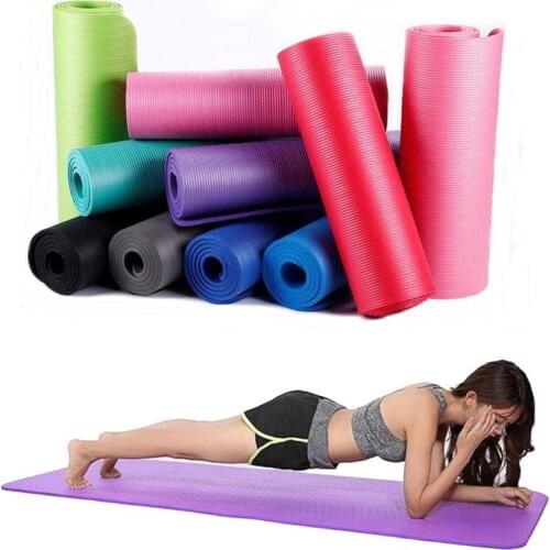 1830*610*10mm Yoga Mat Non Slip Carpet Mat Sport Health Lose Weight Gym Home Fitness Exercise Pilates Pad Sport Yoga Mat Women