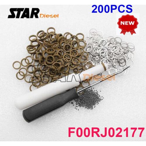 Euro 5 Injector Seal Rings Ball 200PCS F00RJ02177 Common Rail Ball Repair Kits F 00R J02 177 F00R J02 177 Gasket kit