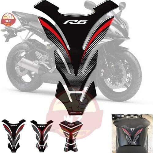 3D Motorcycle Tank Pad Protector Case for Yamaha R6 YZF-R6 1998-2018 Tank Decal Stickers 2009 2010 2015 2017