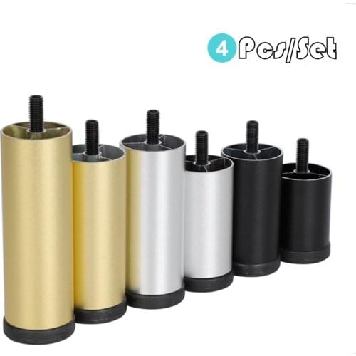 4PCS Adjustable Furniture Leg M8 Aluminum Alloy Table Legs For TV Cabinet,Wardrobe,Raised Refrigerator Washing Machine Feet