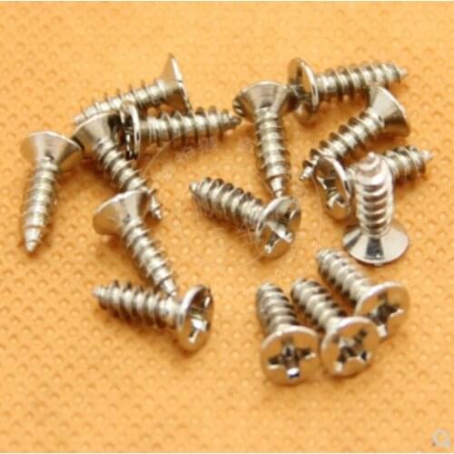 500-1000pcs steel with nickel Cross flat Head Phillips Self-tapping Screw M1 M1.2 M1.4 M1.5 M1.7 M2 M2.3 M2.6 M3 m3.5 M4