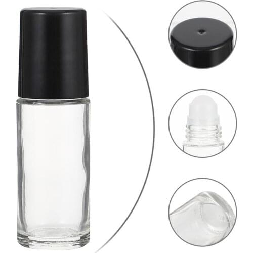 6pcs 30ml Roll-on Bottle Beads Portable Essential Oil Bottle for Home Use