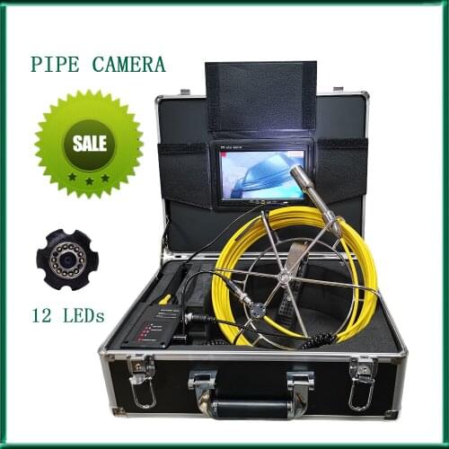 720P HD 20m/30m/40m/50m Pipe Camera With 12 LED 8GB Card Professional Drain Sewer Inspection Snake Camera Set