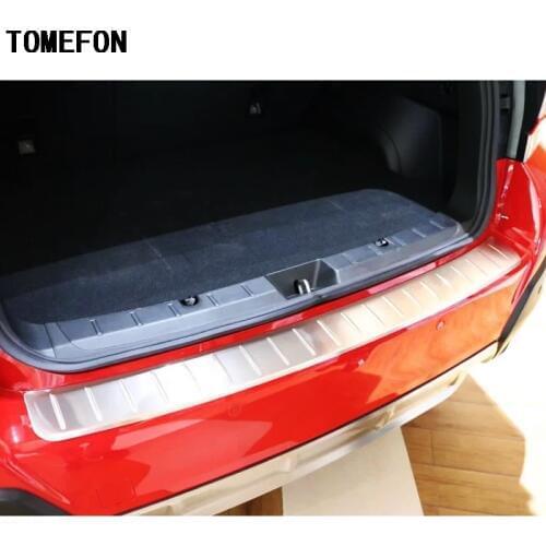 TOMEFON Auto Accessories For Subaru XV GT3 GT7 2017 2018 Stainless Steel Rear Bumper Cover Frame Trim Car Styling 1Piece/Set