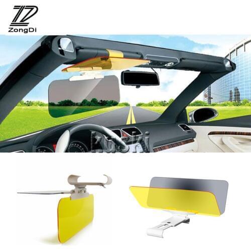 ZD 1X Car Sun Visor Goggle for BMW E46 E60 Ford focus 2 Mazda 3 Volkswagen Polo Golf 4 Skoda octavia Kia rio Abarth Accessories