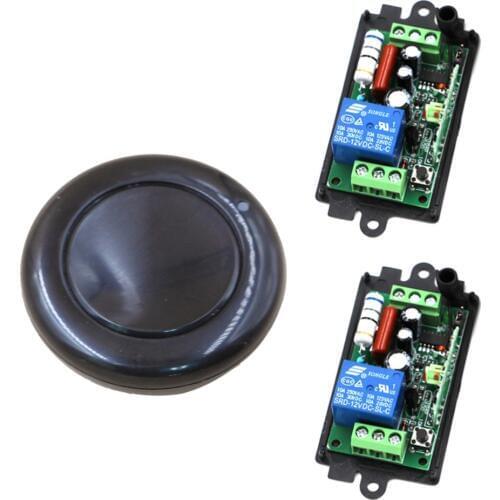 Best Price AC 220V 110V 1CH Wireless Remote Control Switch System 2 Receiver & one Keys Remote ON/OFF 315mhz/433mhz