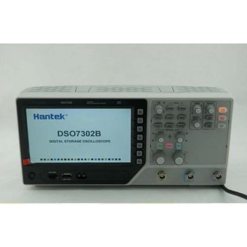 Hantek DSO7302B Digital Storage Oscilloscope 300MHz 2 channels 7" LCD 2Gsa/s oscillograph 64K Memory Depth