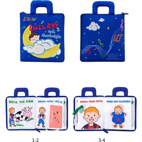 Children 2-6 Years Old Montessori Concept Educational ToysFor Boys And Girls Quiet Book Can Not Be Torn The Puzzle Cloth Book