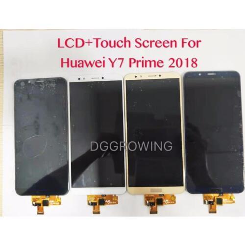 DGGROWING 10 PCS/Lot 100% Good Working Display For Huawei Y7 2018 / Y7 Pro 2018 / Y7 Prime 2018 LCD With Touch Screen Digitizer