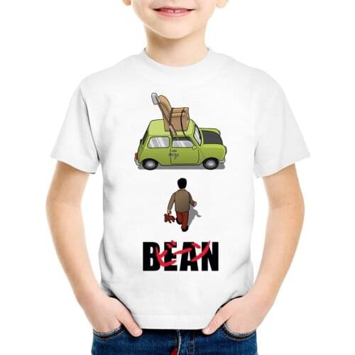 Boys T-shirt girls tops children clothing Mr. bean print summer casual cute O-collar baby girl T-shirt boy tops children clothes