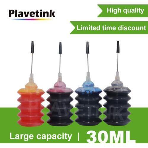 Plavetink 30ml Bottle Printer Ink Refill Kits For HP 123 122 121 302 304 301 300 650 652 21 22 140 141 901 350 351 XL Cartridge