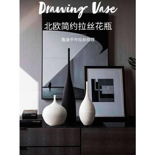 Ceramic vase furnishings Home living room table arrangement vase decorations modern creative Table Vase