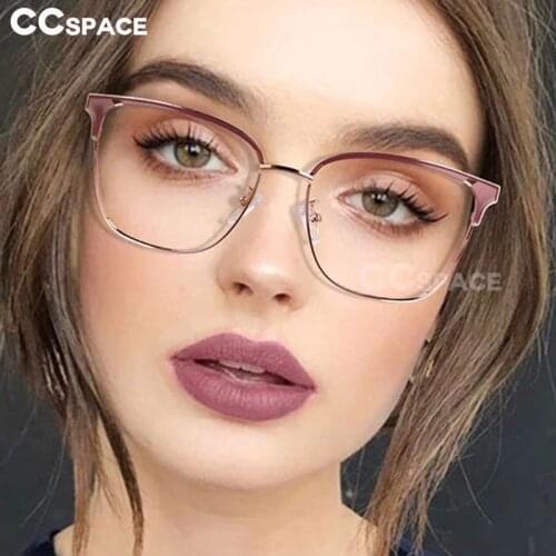 51061 Brand Optical Metal Anti-Blue Light Cat Eye Glasses Frame Men Women Fashion Computer Eyeglasses