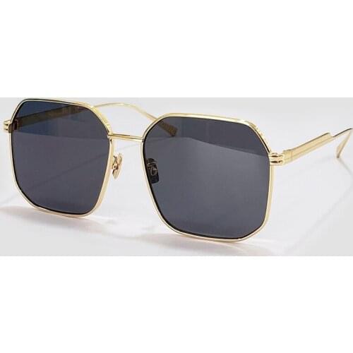 New Square Polygonal Style Sunglasses For Women Men 2021 Luxury Brand Design Alloy Acrylic Frame Gradient Gafas De Sol Mujer