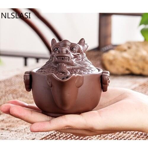 New style Purple sand 12 Zodiac teapot Anti-scalding heat Tea set tea set teapot Household drinking utensils WSHYUFEI