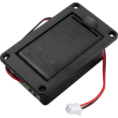 1PC 9V Battery Organizer Storage Holder Stand Case Box Cover For Guitar Bass Active Pickup Connector