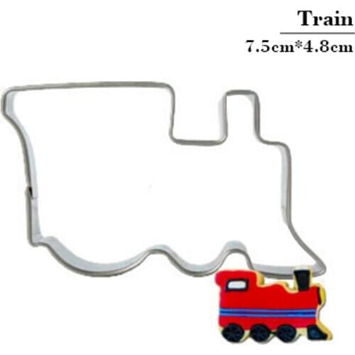 Train Cookie Cutter DIY Cake Handcraft Home Kitchen Baking Biscuit Pastry Stainless Steel Mould