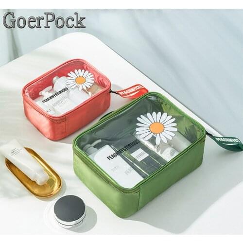 New Hot Transparent PVC Storage Bags Travel Organizer Clear Makeup Bag Beautician Cosmetic Bag Beauty Case Toiletry Wash Bags