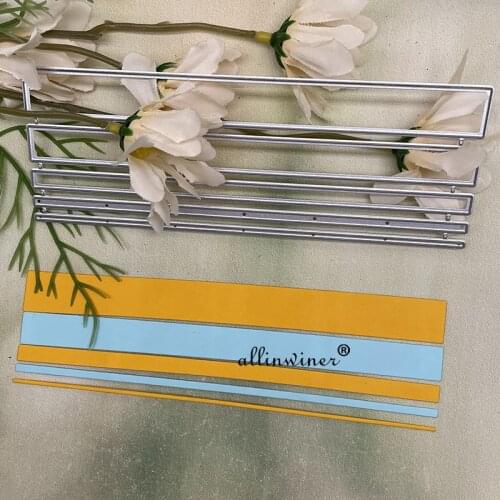 Rectangular strip frame Metal Cutting Dies Stencils For DIY Scrapbooking Decorative Embossing Handcraft Die Cutting Template