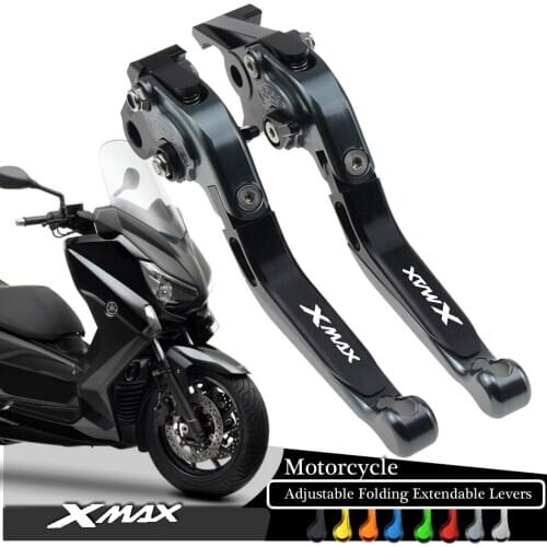 For YAMAHA XMAX 250 XMAX300 XMAX 125 XMAX 400 X-MAX 250 300 400 2018-2021 Scooter Accessories Folding Extendable Brake Levers